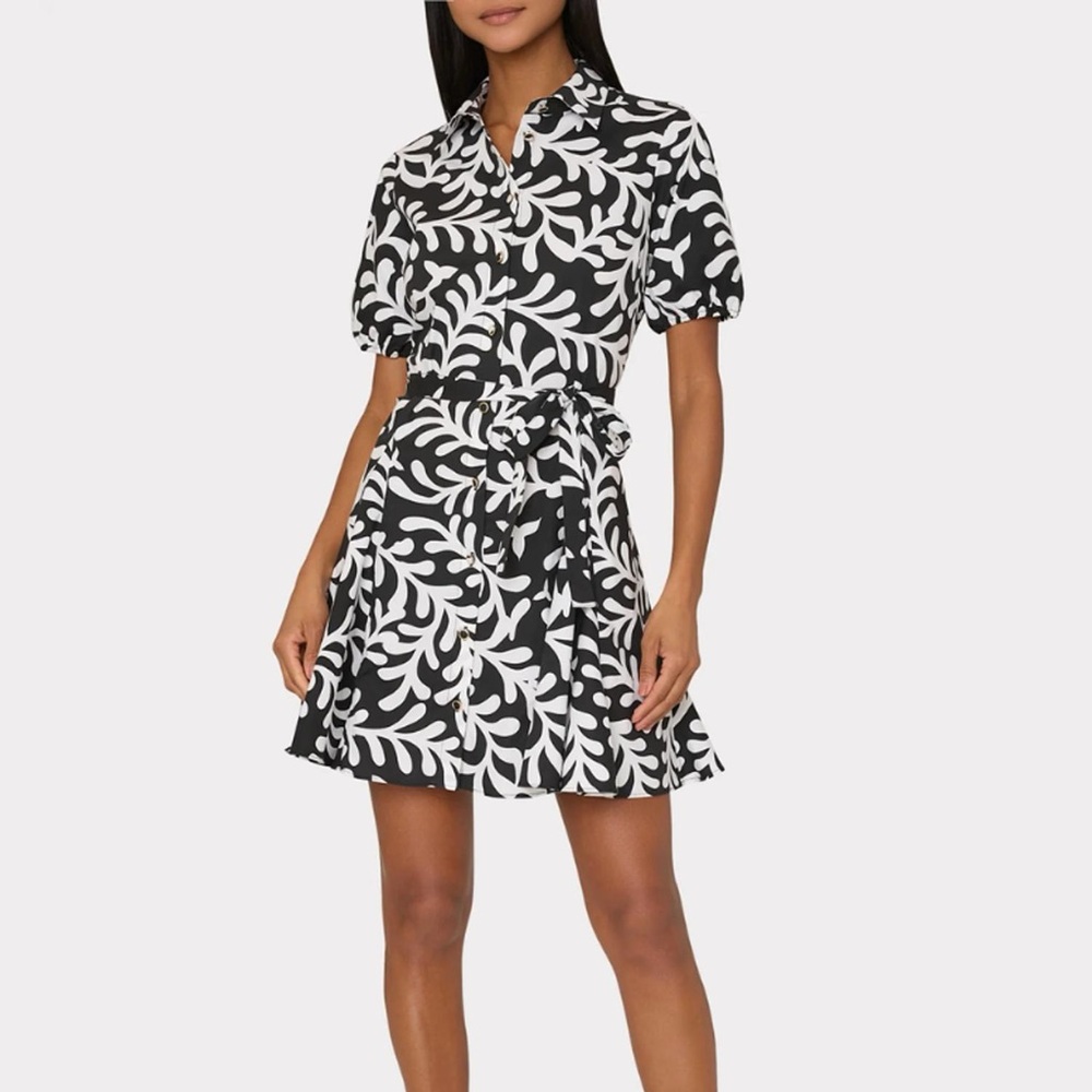 Milly Spanish Vine Poplin Mini Dress